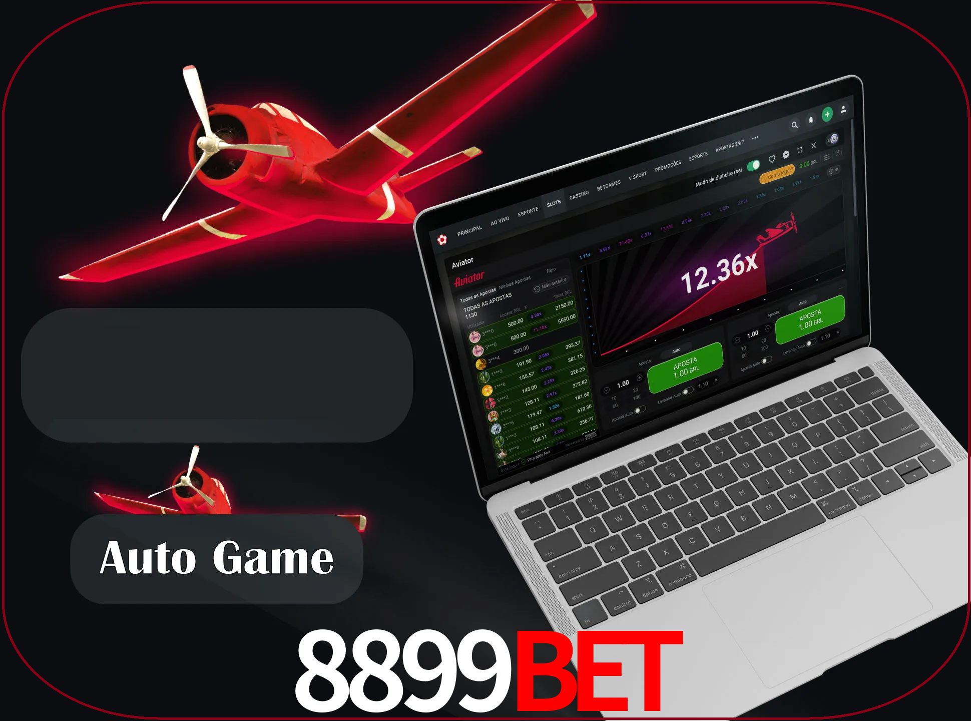 No modo automático, os jogos apostam e sacam seu dinheiro automaticamente.