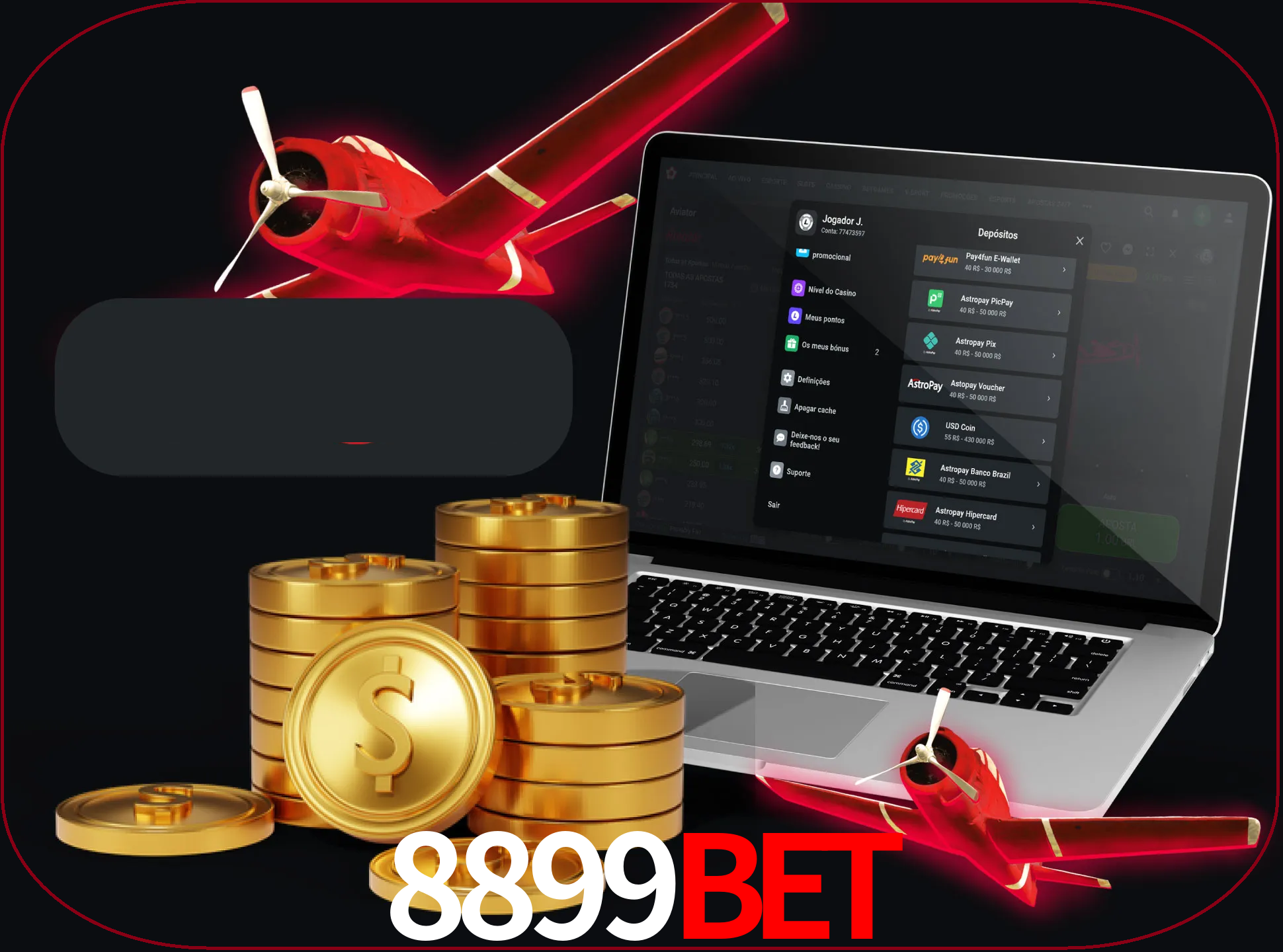 Você pode sacar seu dinheiro com qualquer um dos métodos de pagamento mais populares no Brasil.