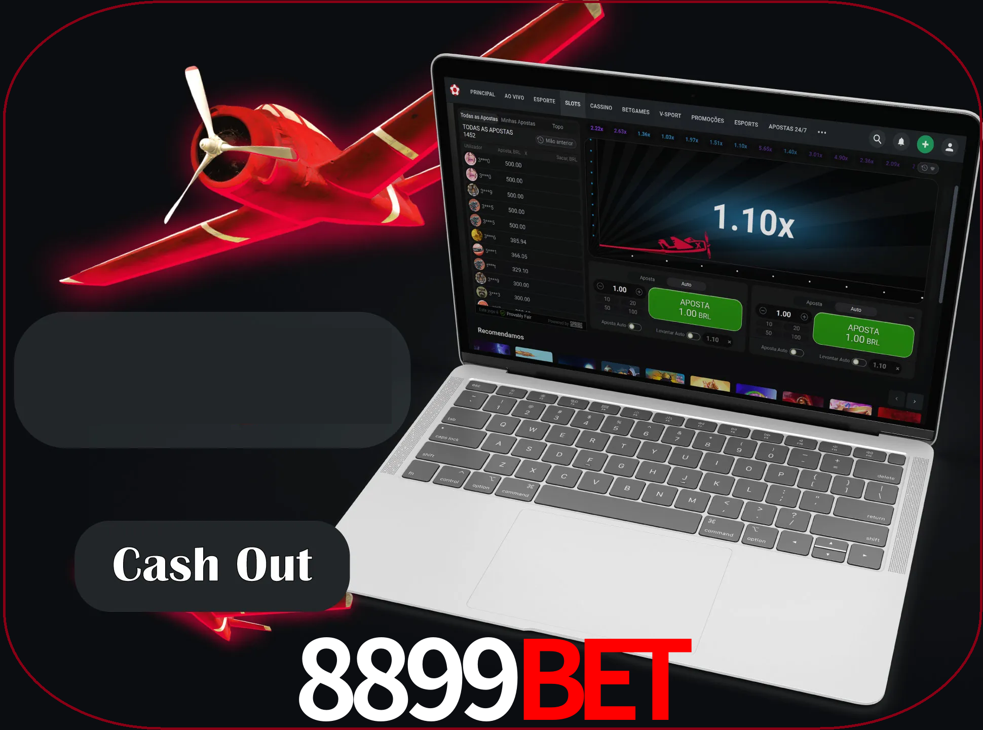 Não perca a chance de sacar seu dinheiro antes que o avião caia.