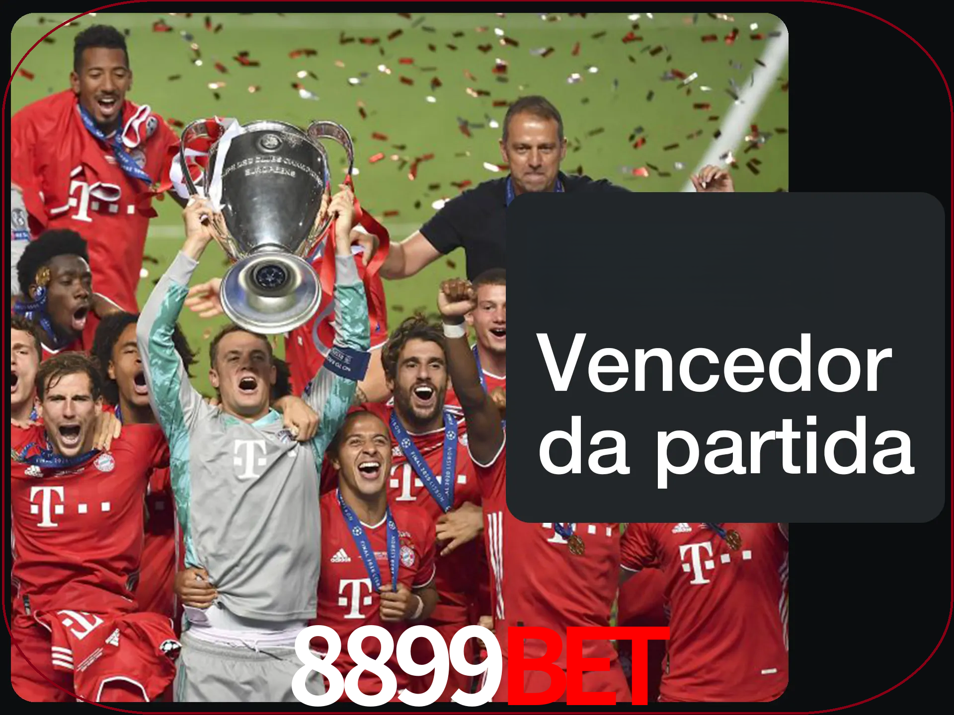 Aposte no vencedor e ganhe uma grande quantia de dinheiro.