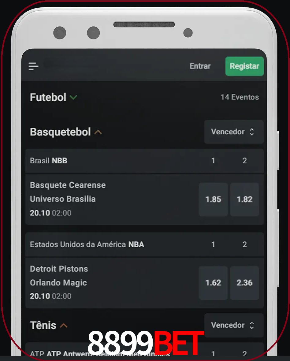 Aposte e assista aos esportes em formato ao vivo.