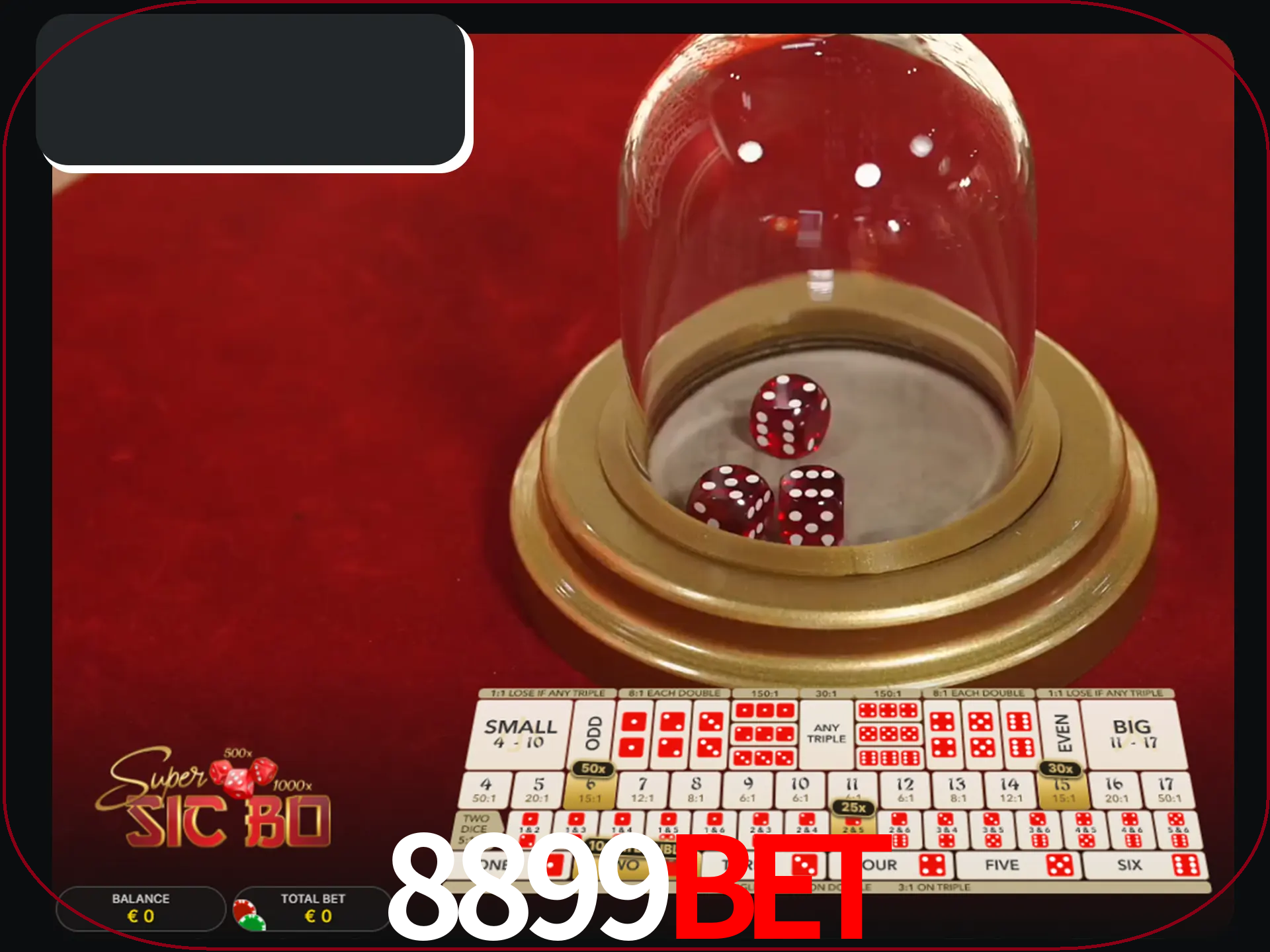 Deixe os dados ao seu lado nos jogos da Sic Bo.