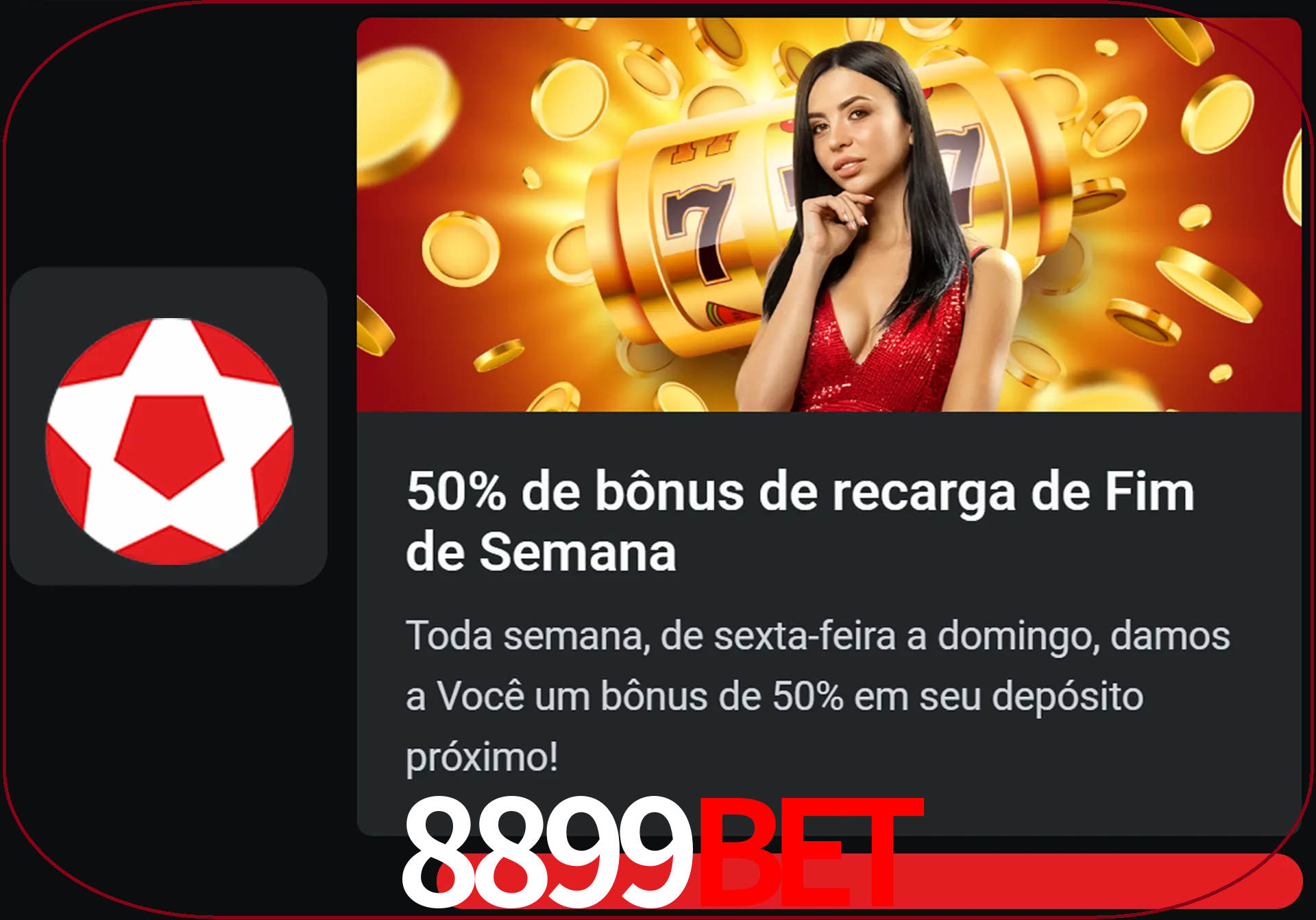 Volte a cada semana para receber novos bônus em dinheiro.