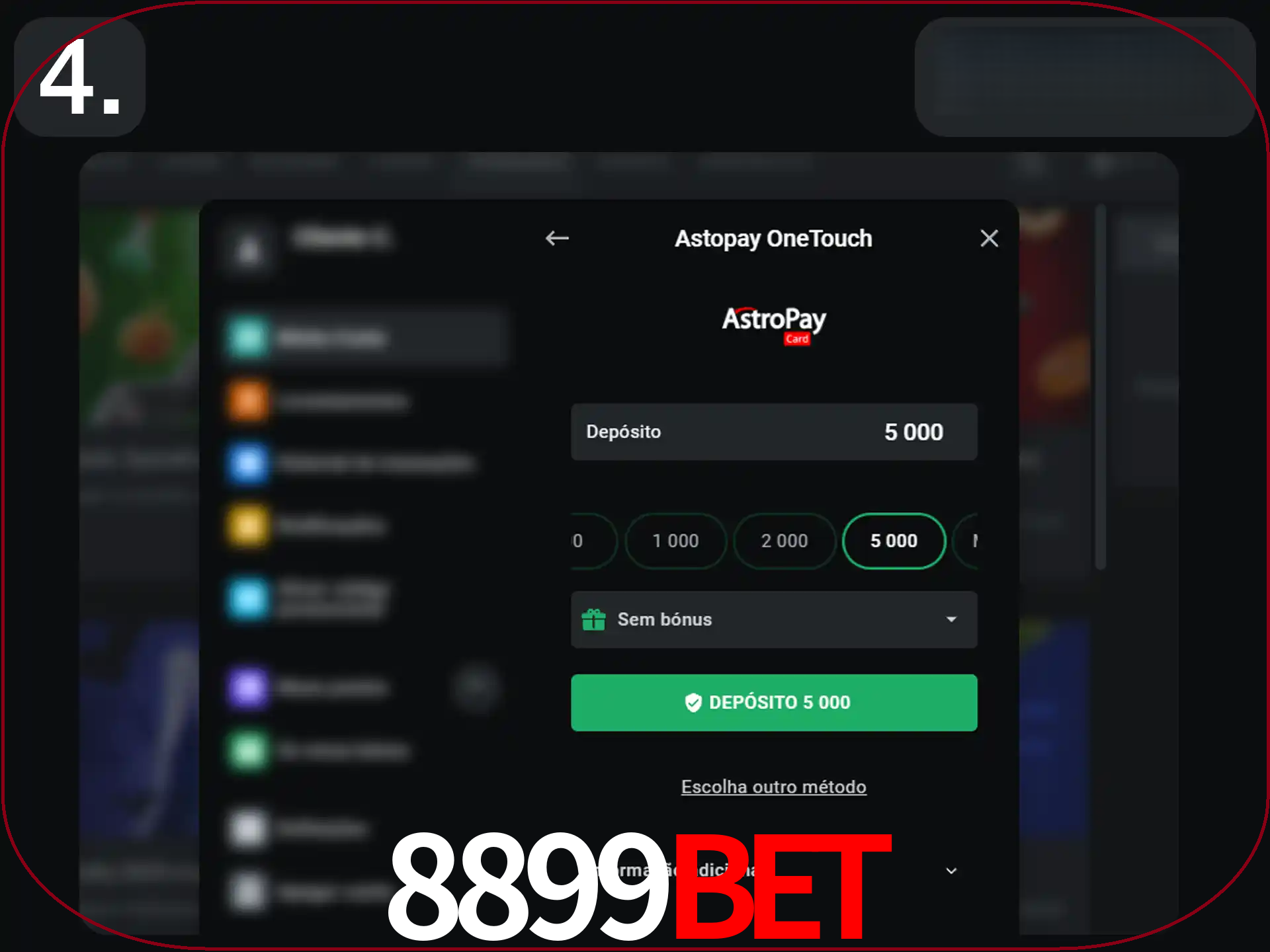 Preencha todos os seus dados nos campos.