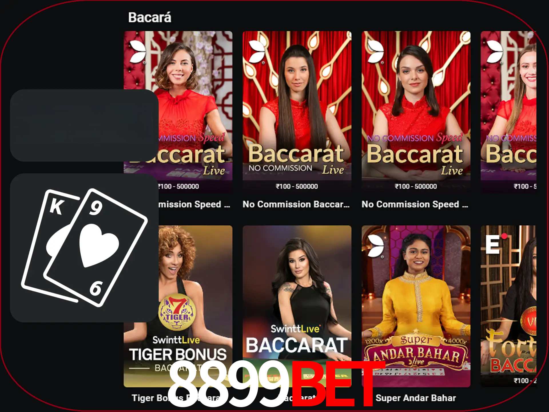 Ganhe muito dinheiro jogando jogos de bacará.