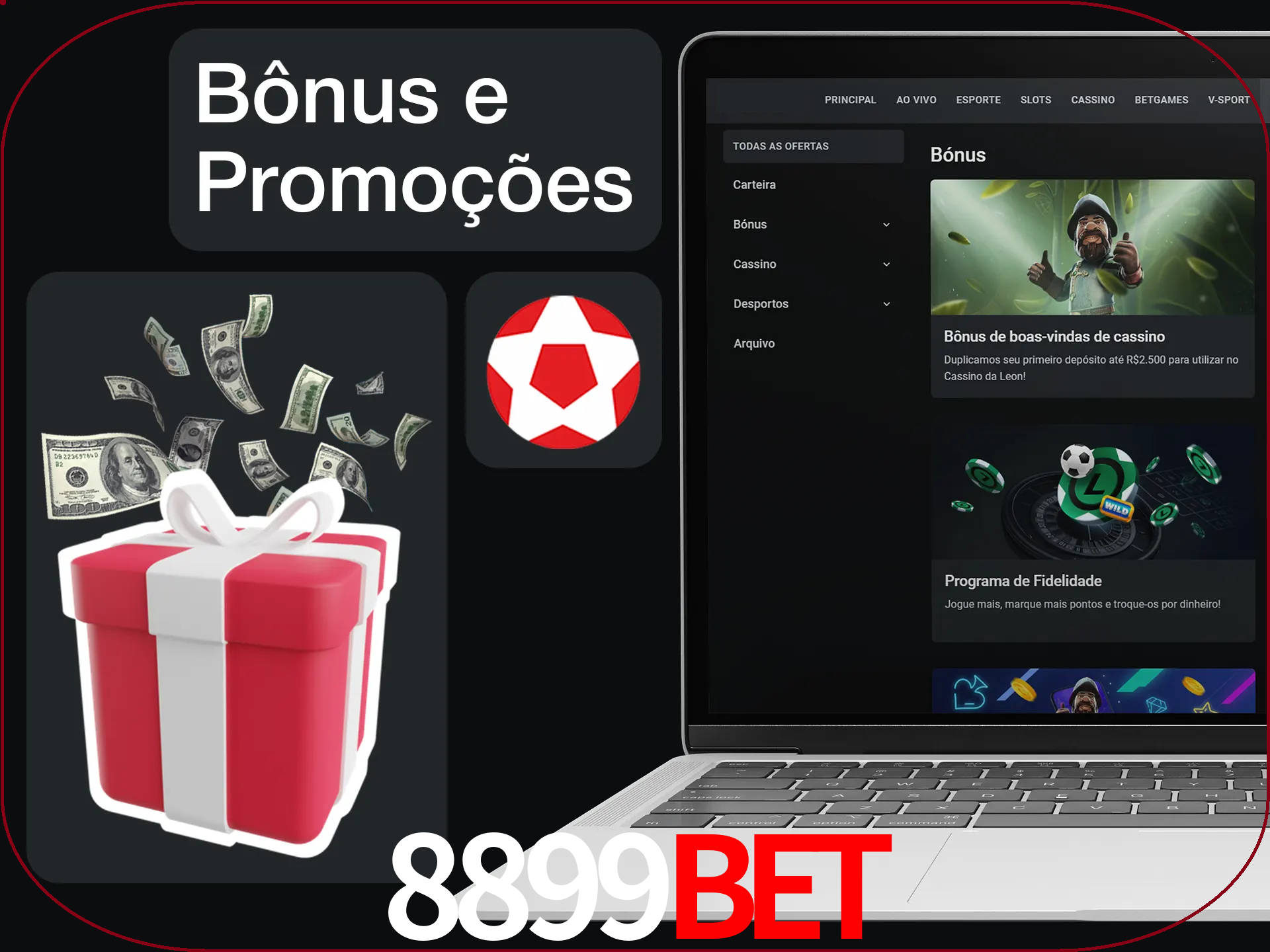 Verifique se há novos bônus e promoções.