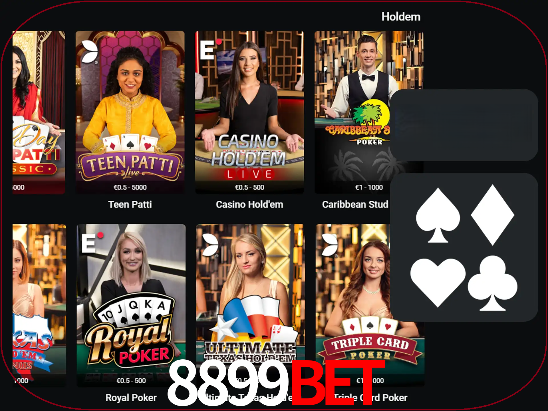 Ganhe todos os prêmios jogando pôquer.