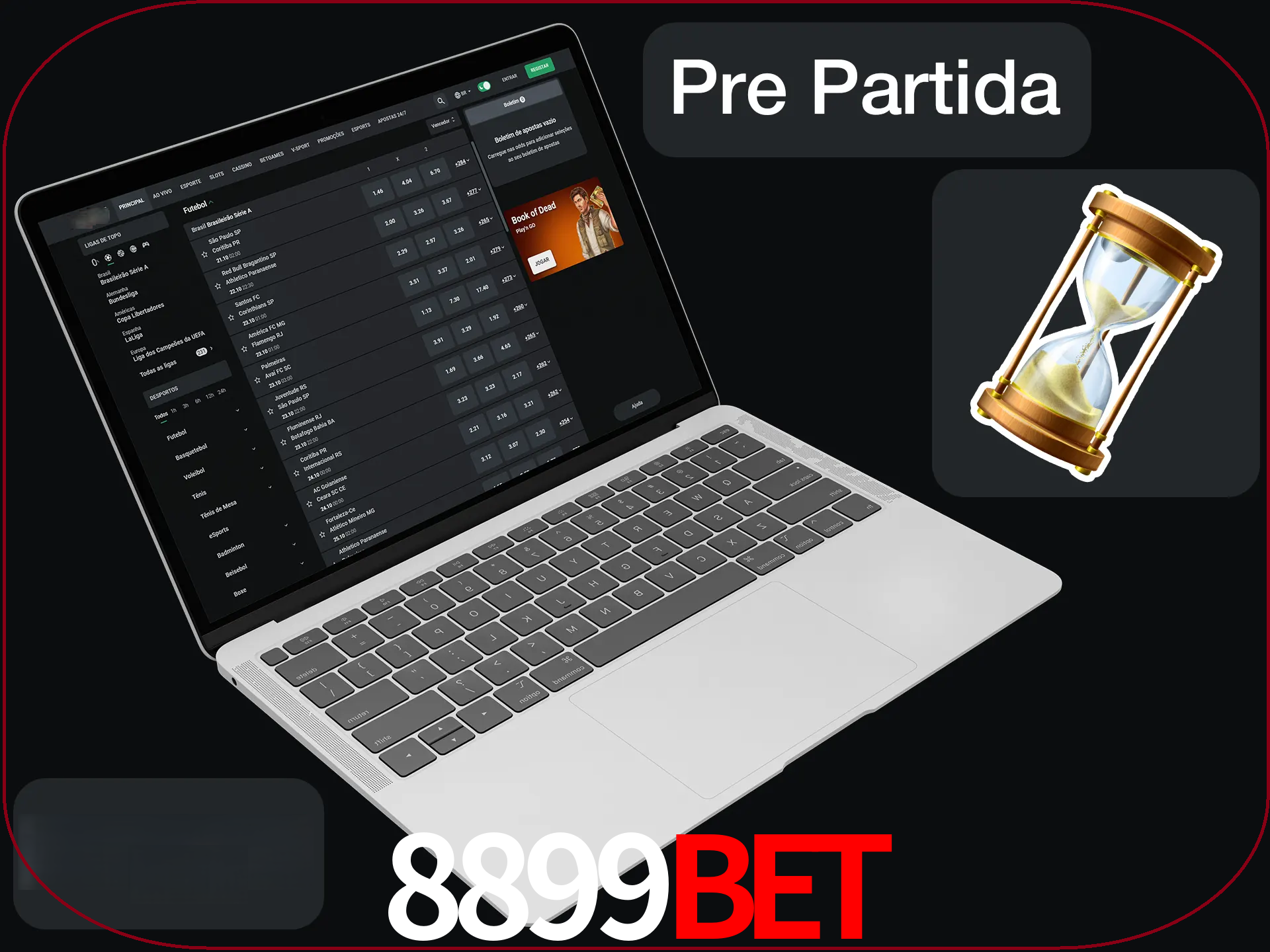 Fazer apostas em partidas futuras.