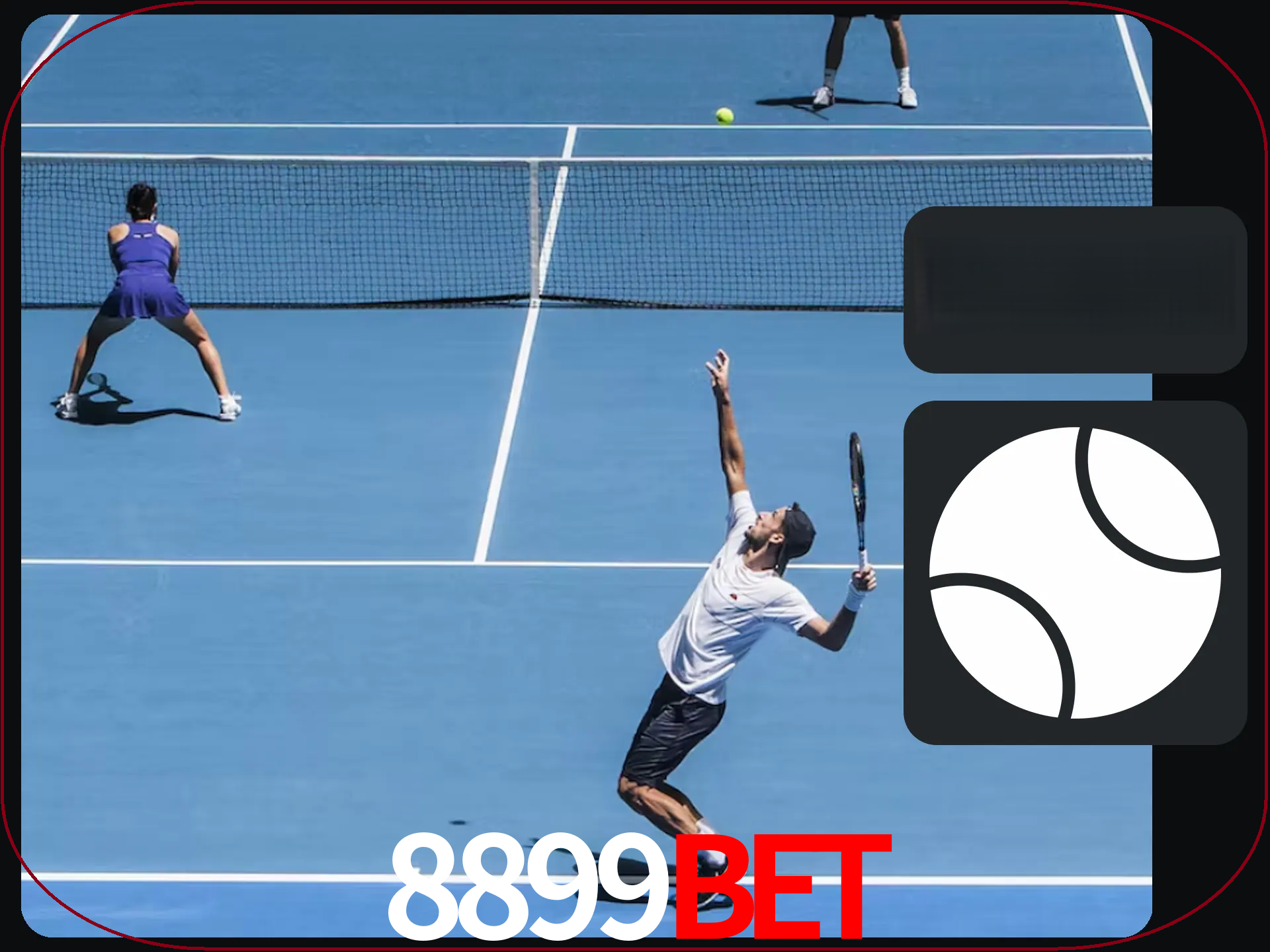 Apostar nos melhores jogadores e equipes de tênis.