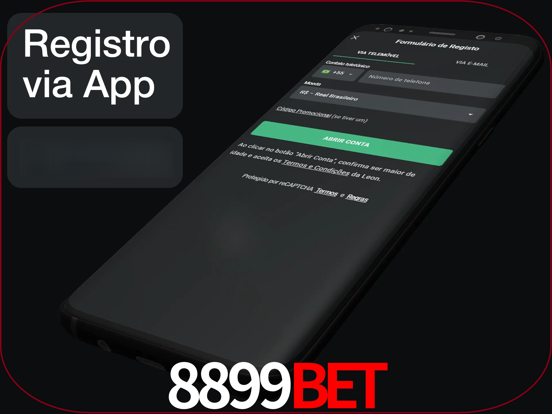 Registre-se quiclly em LeonBet usando o aplicativo.