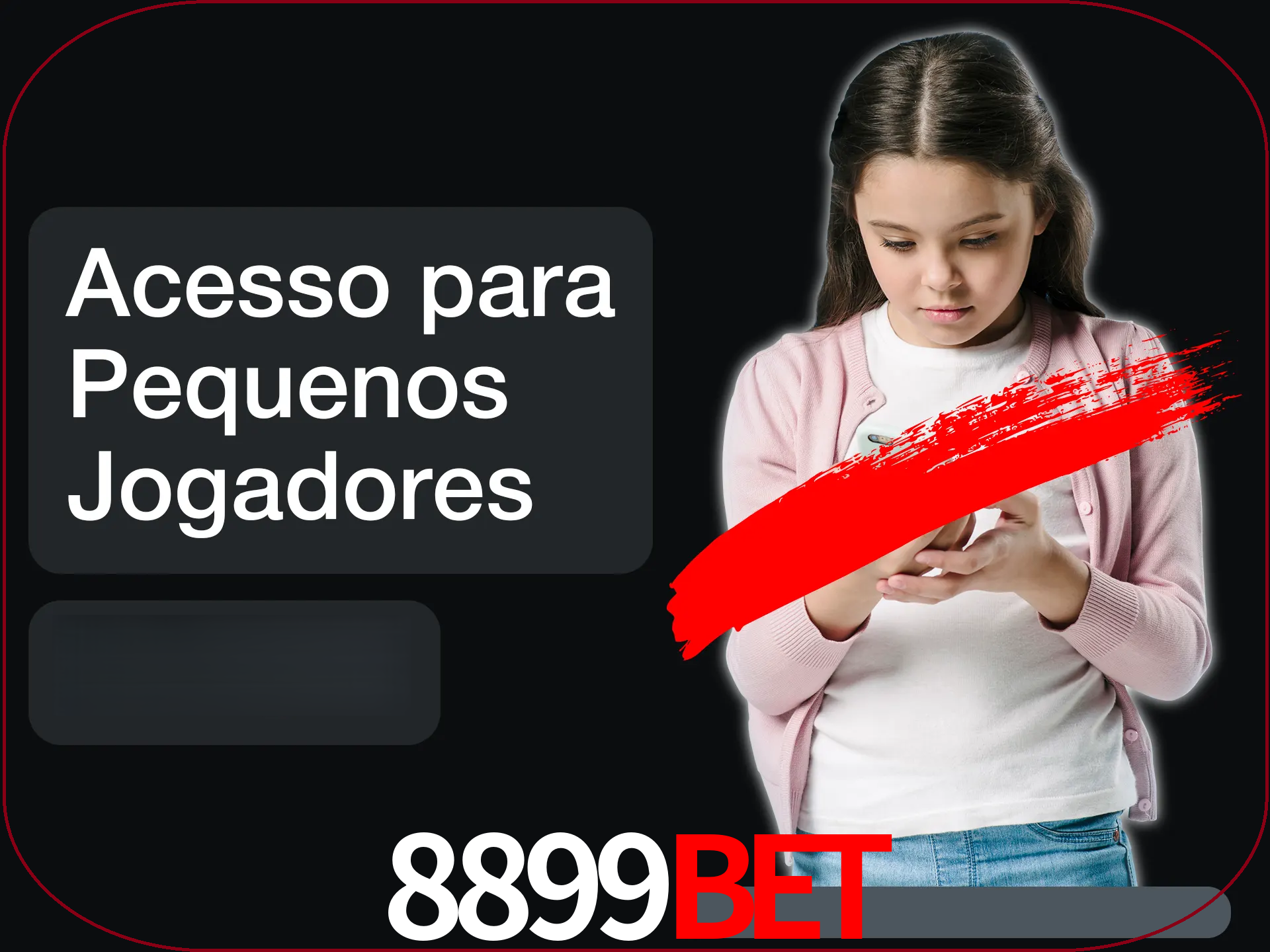 As crianças não podem jogar jogos de cassino.